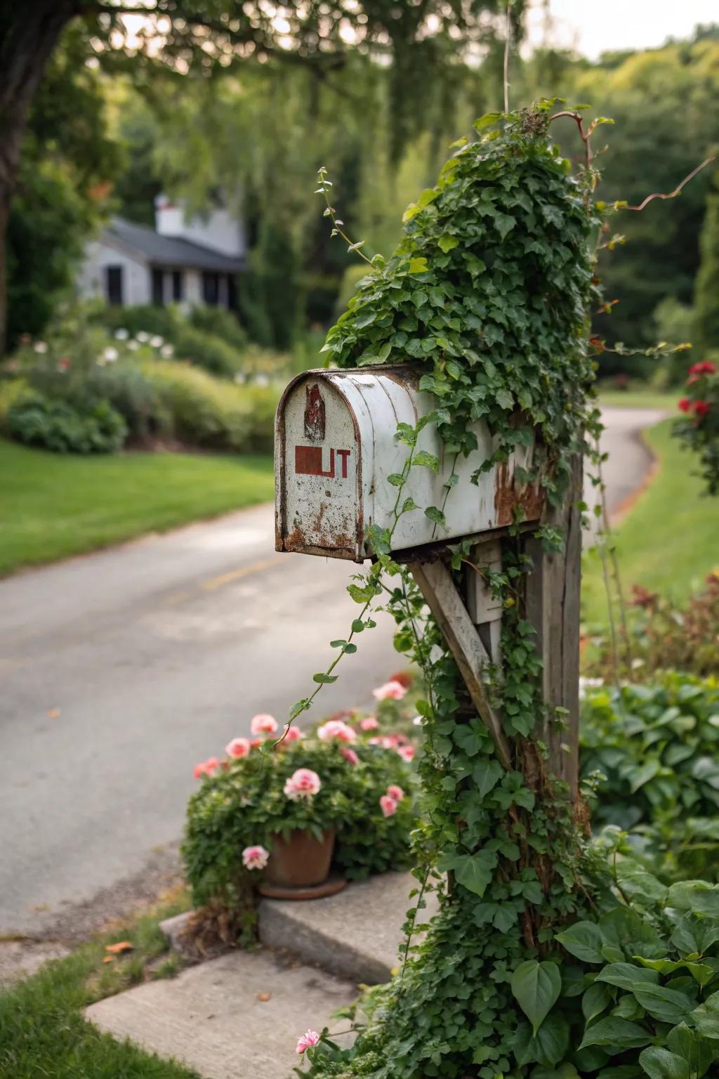 Climbing vines wrap your mailbox in natural beauty