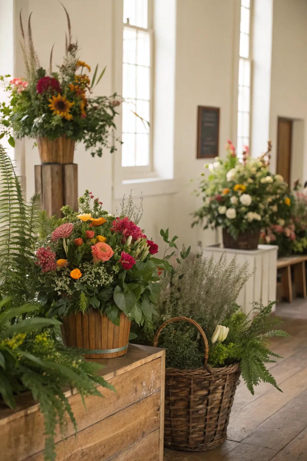 Natural greenery brings freshness indoors