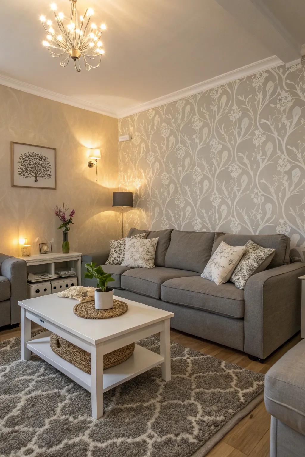 Gentle patterns add beauty.