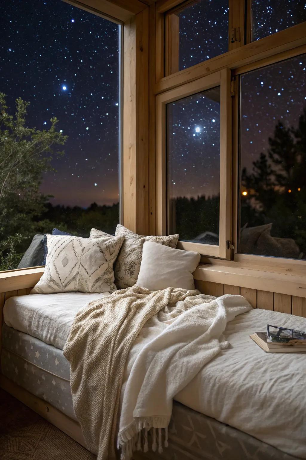 A luxurious alcove showcasing a daybed, perfectly suited for relaxation and reverie.