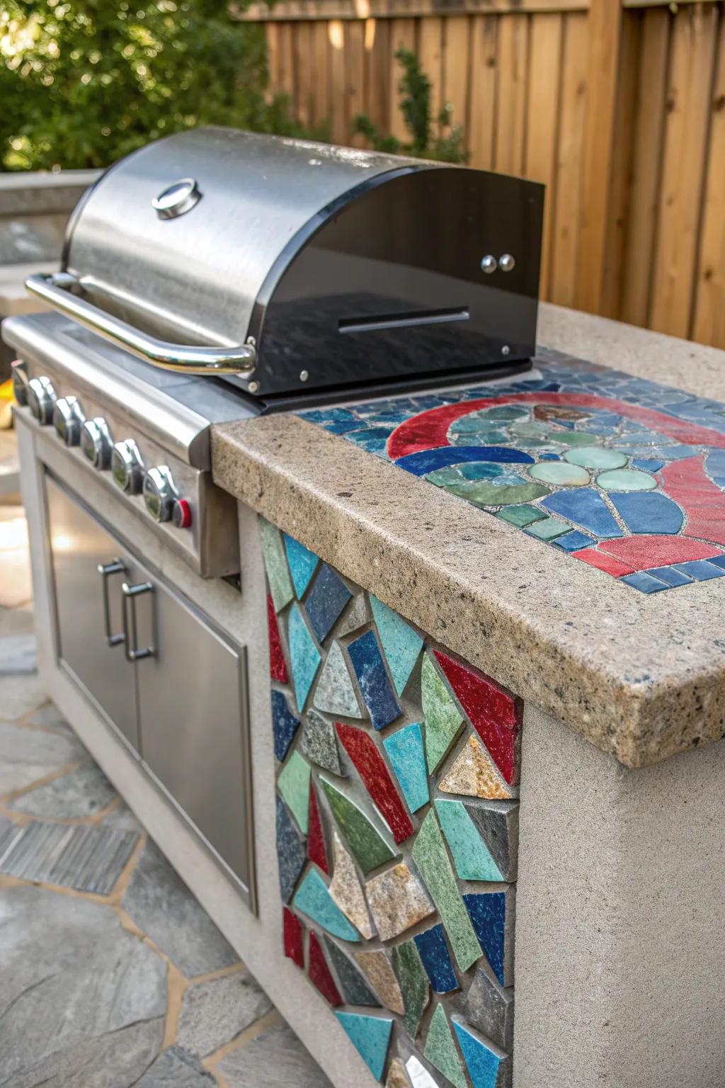 Innovative and Eco-Friendly: Recycled Glass & Cement Countertop