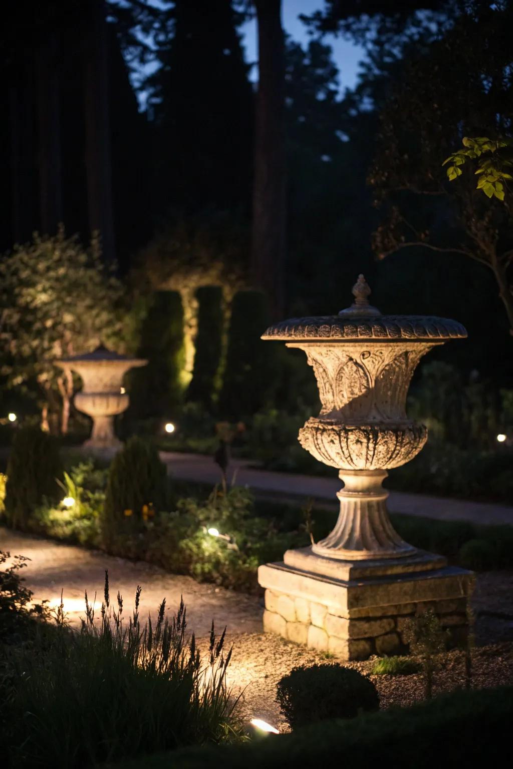 Spotlight your garden's best features.