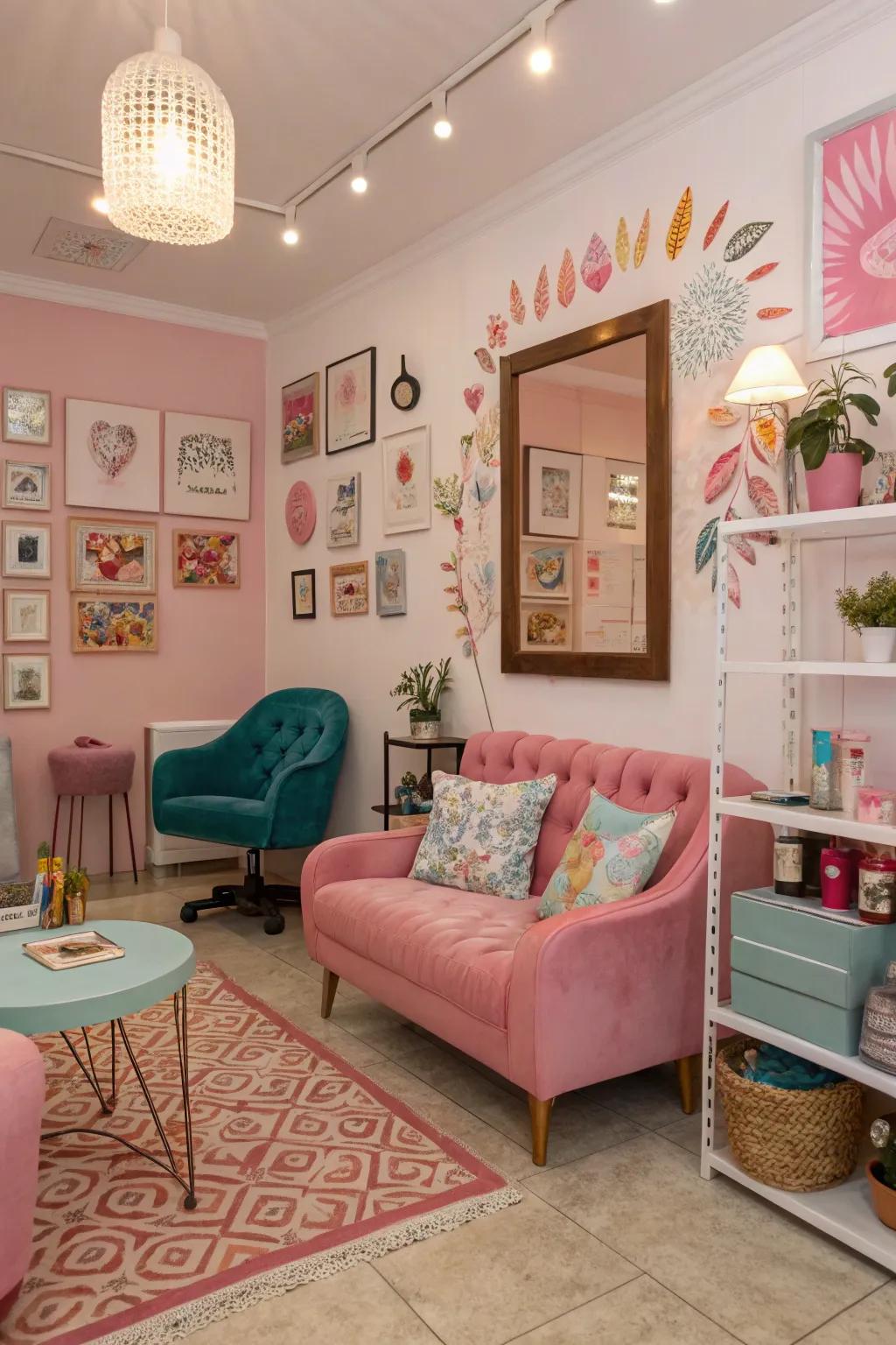 Personalized decor adding authenticity and charm.