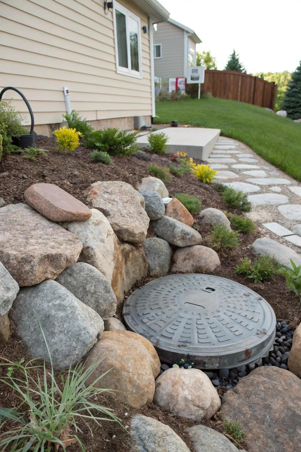 Artificial rocks offer a straightforward, effective disguise.