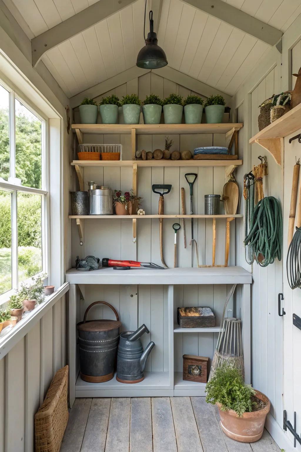 Mounts that maintain everything arranged and accessible.