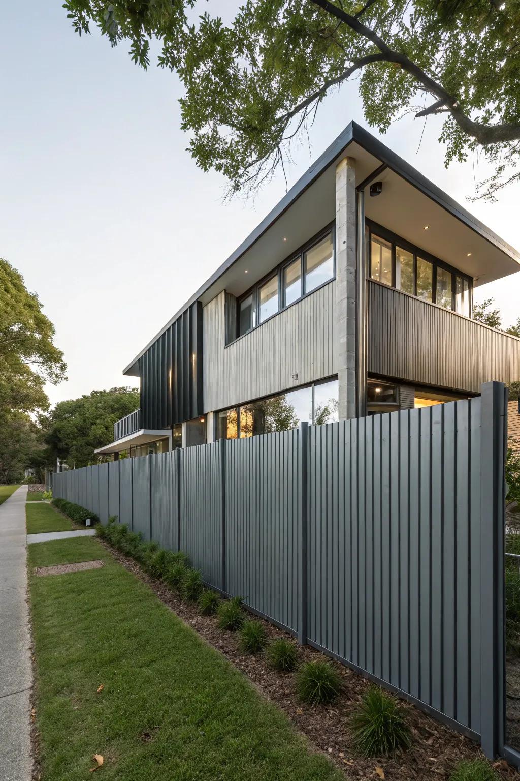 Rise variations add dynamic interest to your fence line.