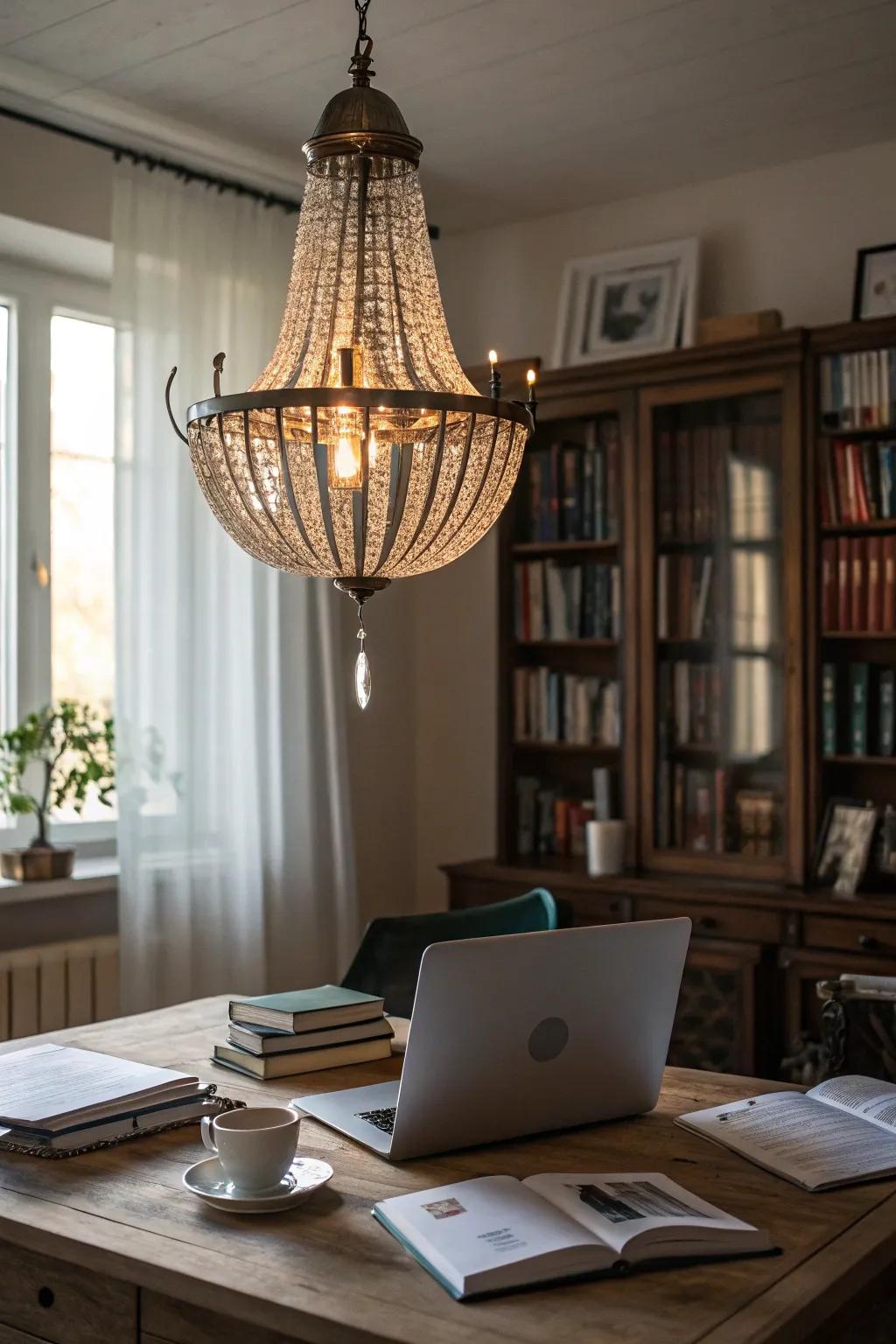 Remarkable lighting acts as a focal point and adds impact.