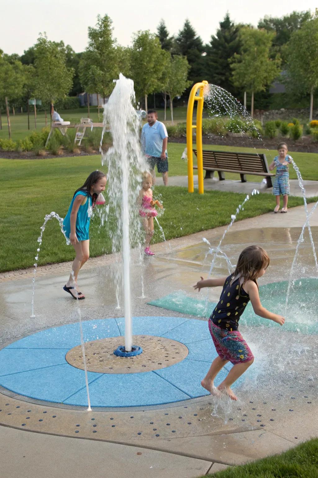 Interactive splash zones bring delight and refreshment.