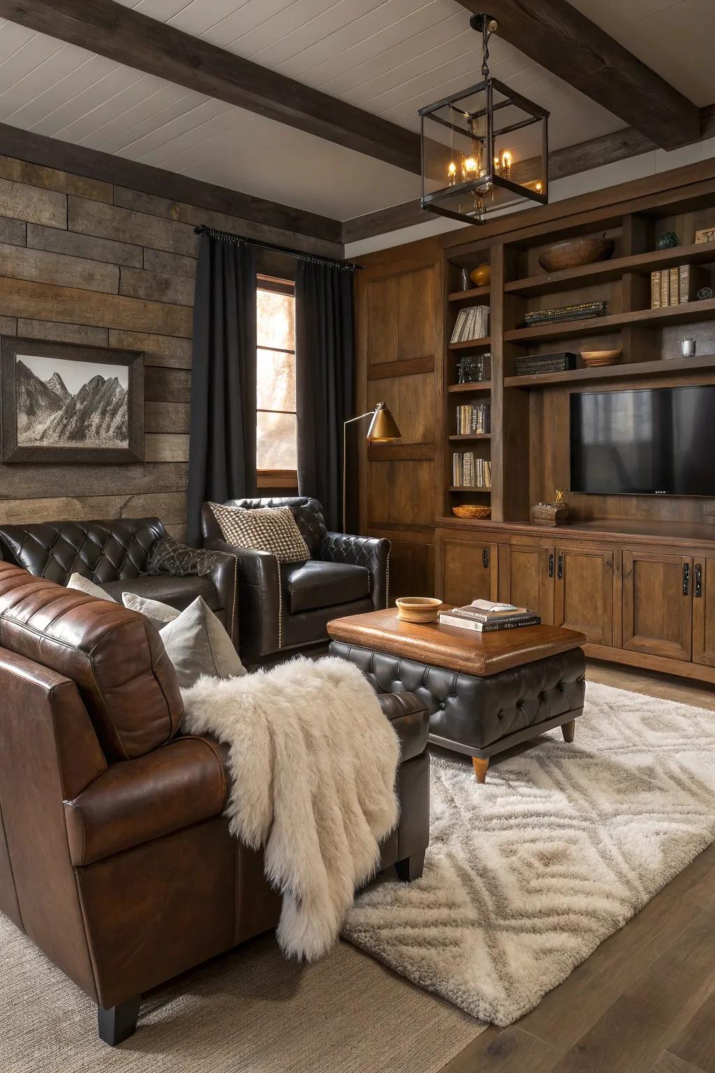 Layering textures conjures depth and visual appeal in your decor.