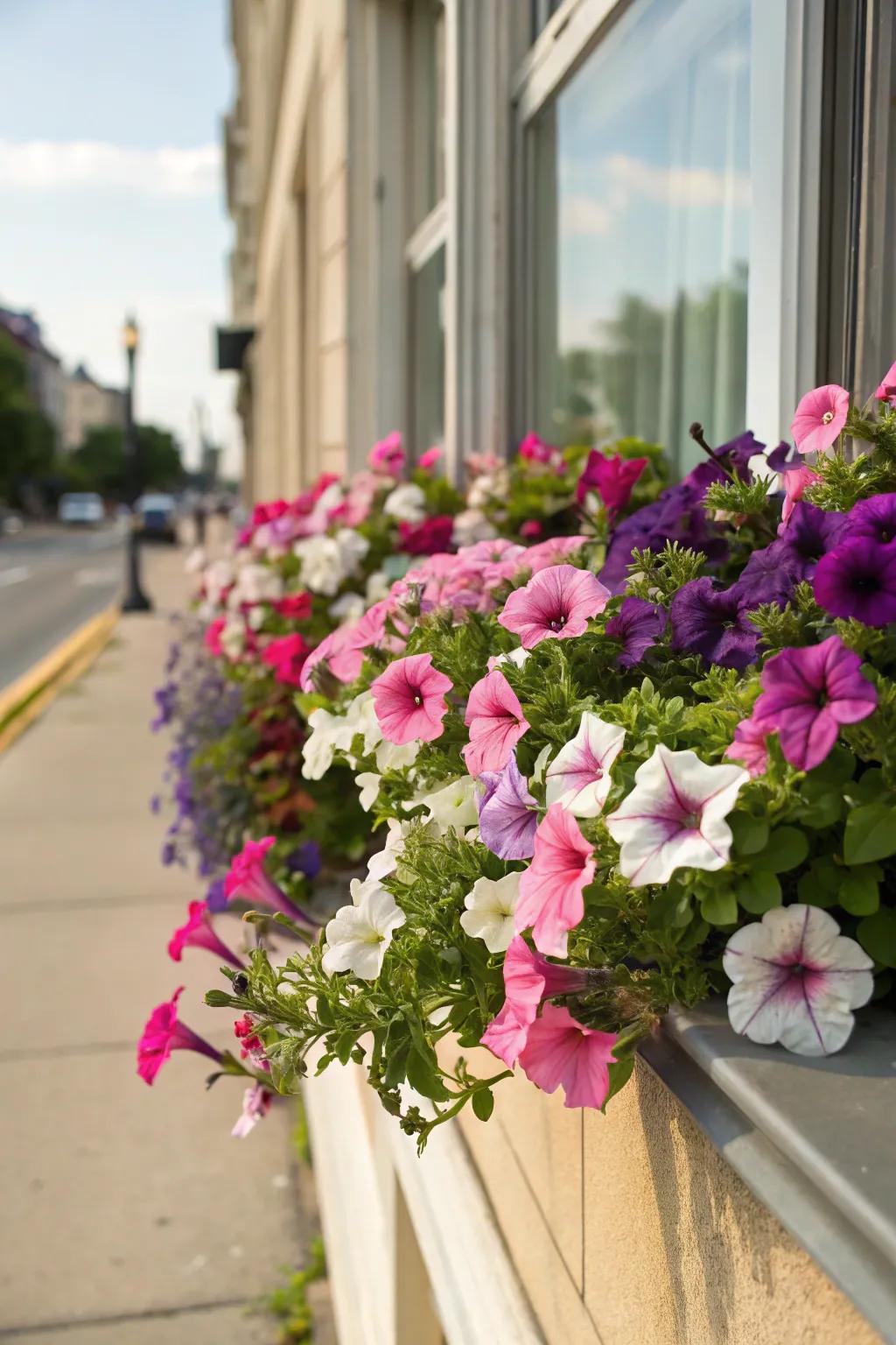 Petunias offer a versatile and colorful addition to any garden.