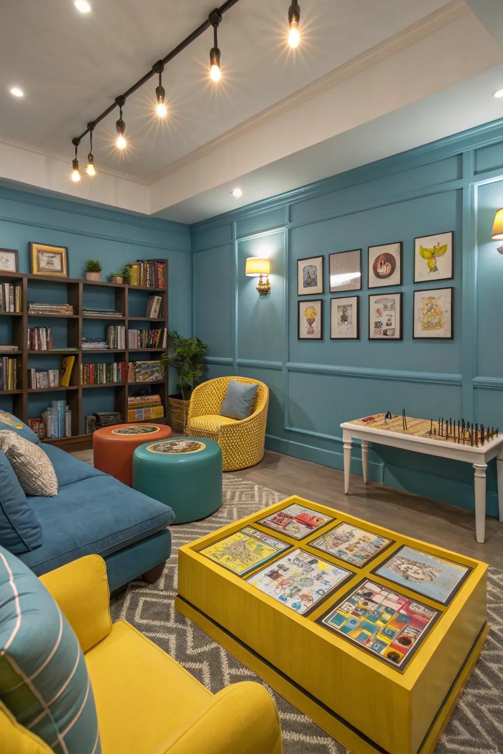 Color psychology transforms the atmosphere of your game room.