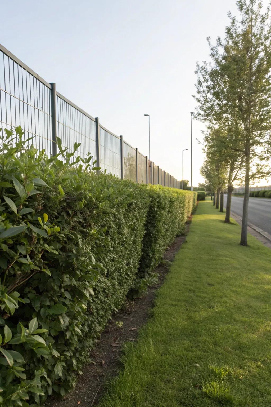 Low hedges offer a classic, natural border.
