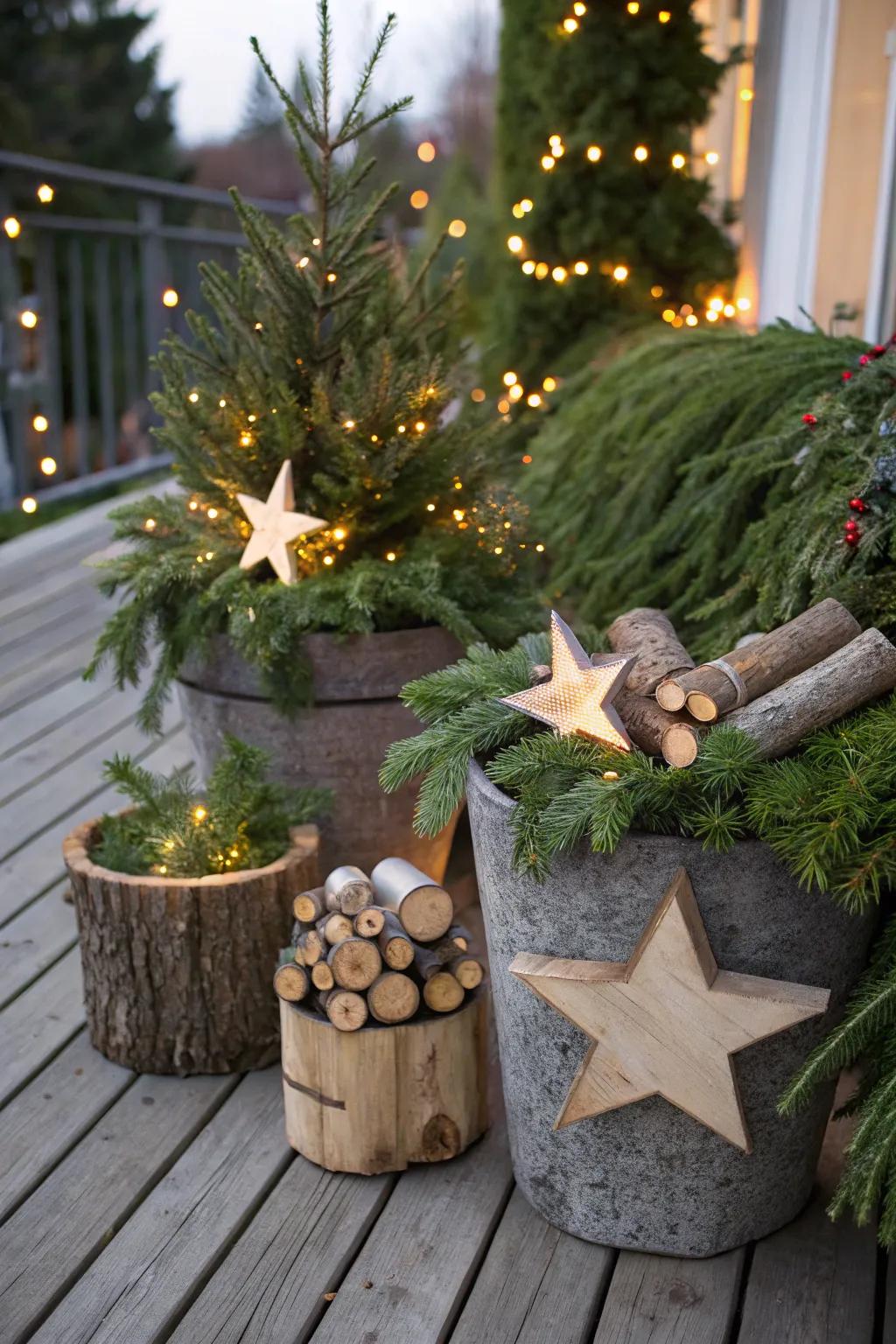 Wood elements add an earthy, natural feel to your decor.