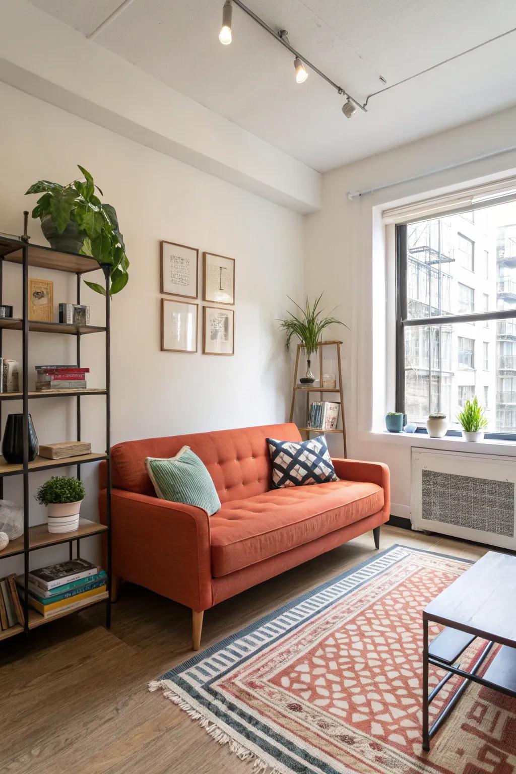 A statement piece adding character to the studio.