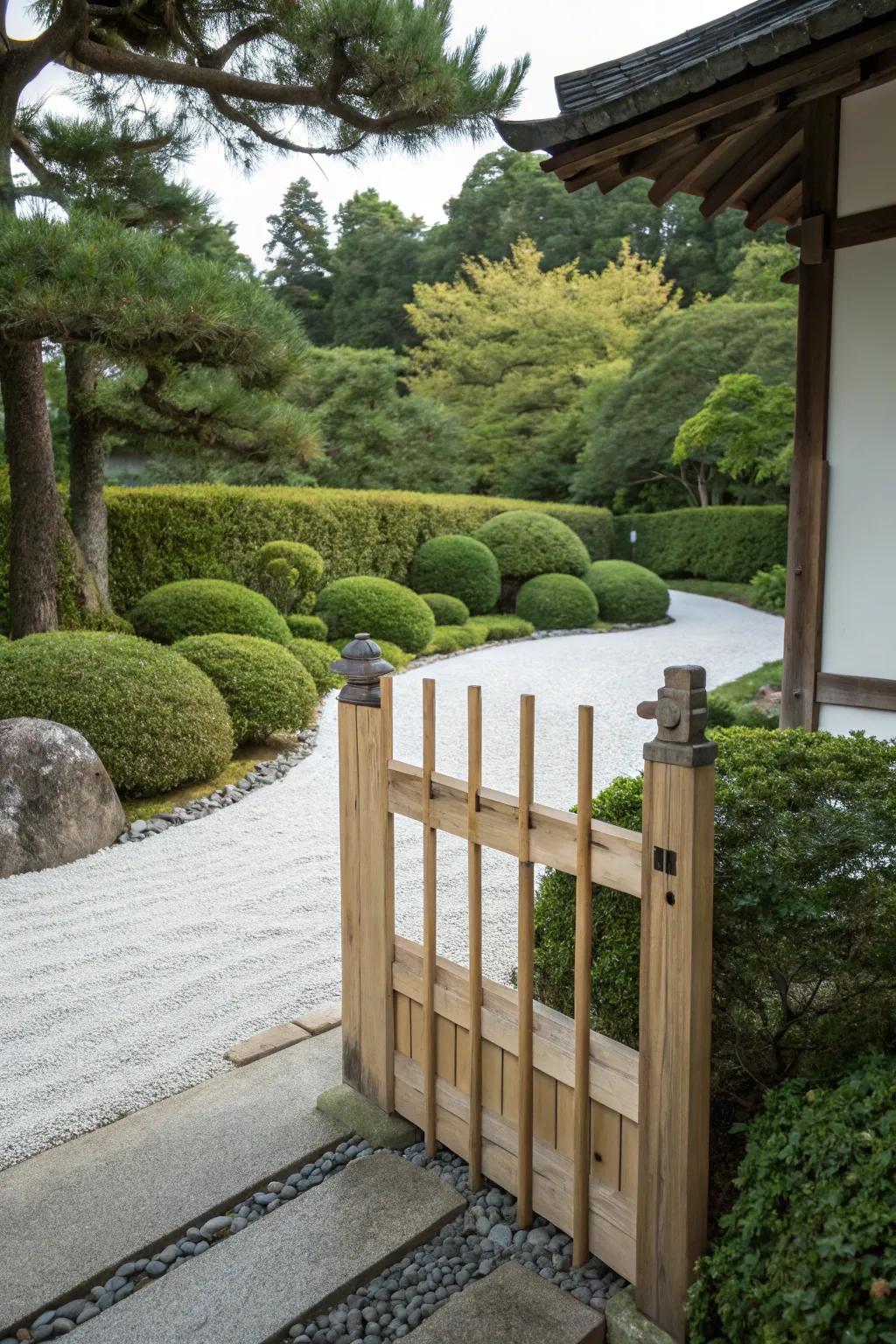 Zen-inspired fences proffer serenity and simplicity.