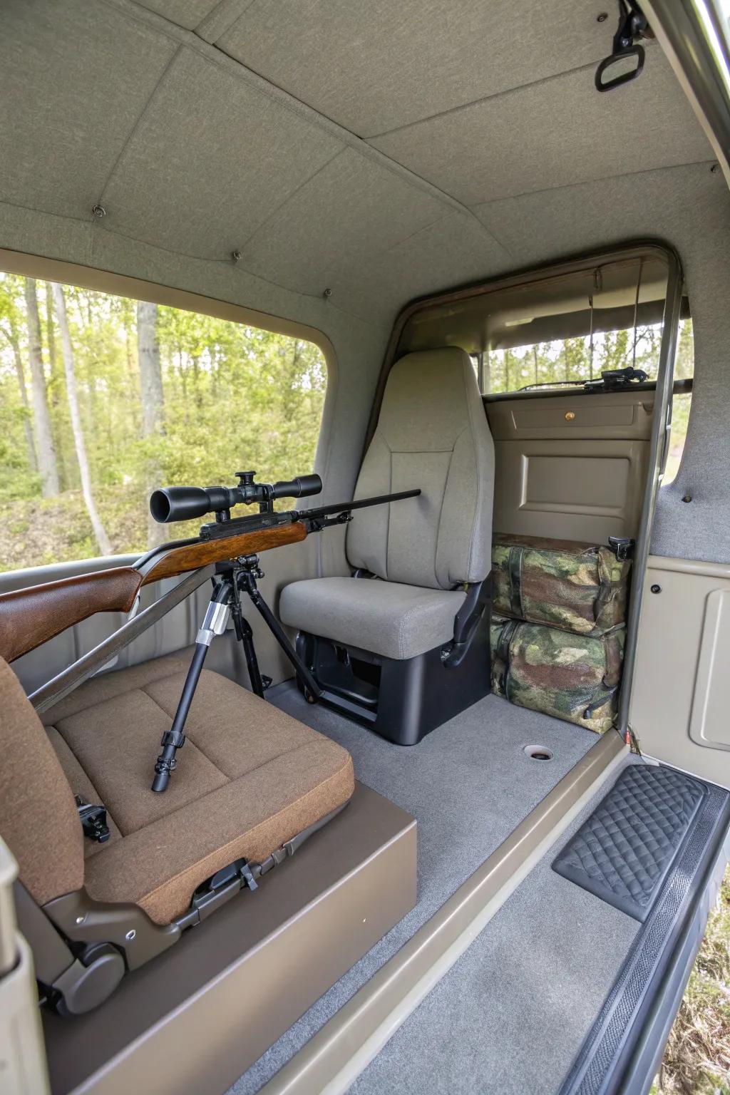 Rifle mounts provide stability and guarantee your weapon is accessible.