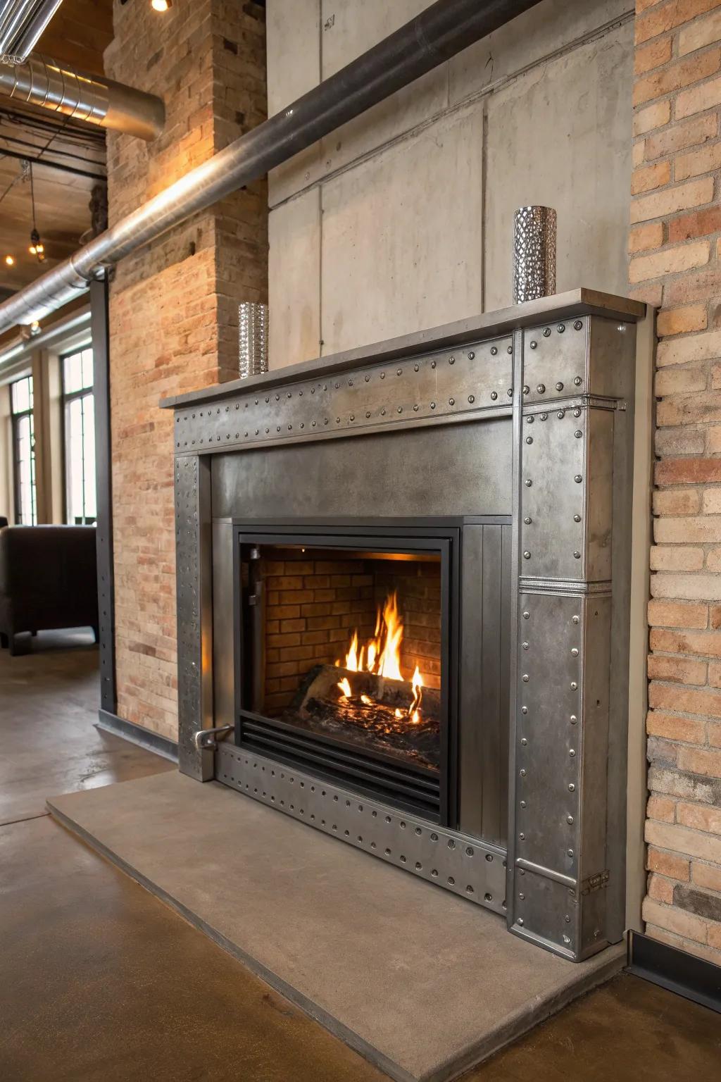 Warm up your space with an industrial masterpiece: the perfect blend of metal and concrete.