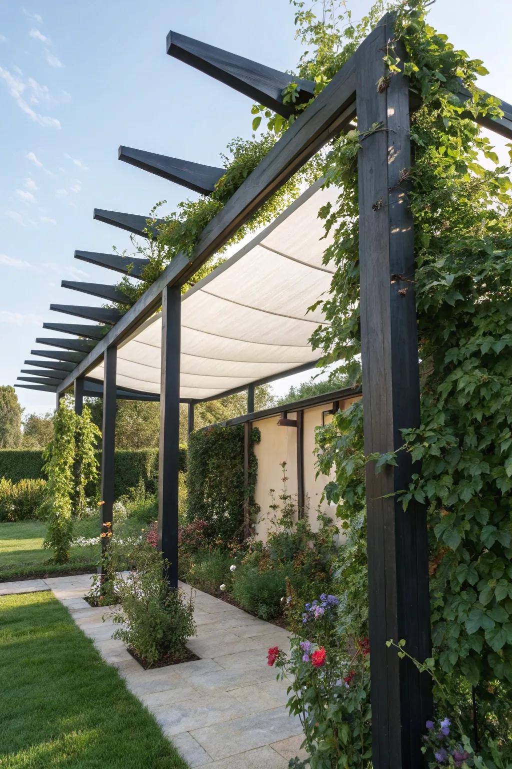 Elevate your garden with a stylish trellis frame: functional support meets natural elegance.