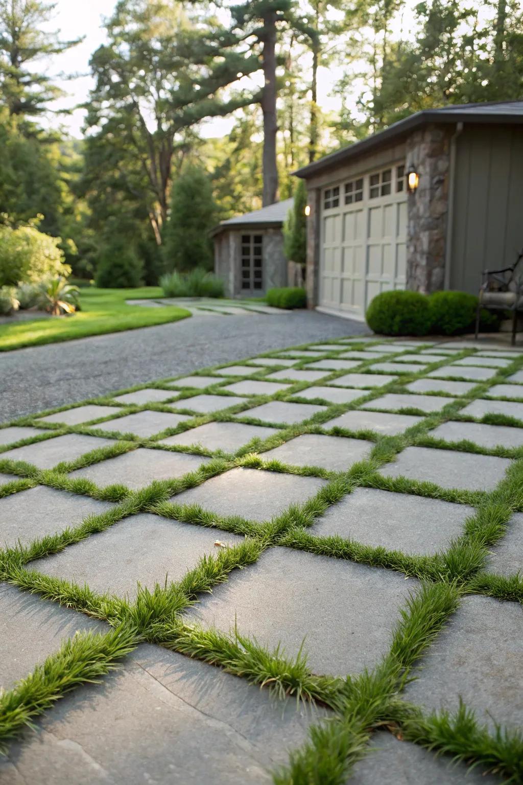 Verdant driveways present a sustainable and stylish solution.