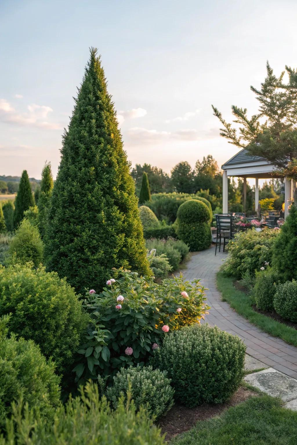 A garden enriched with the fragrance of evergreen daphne.