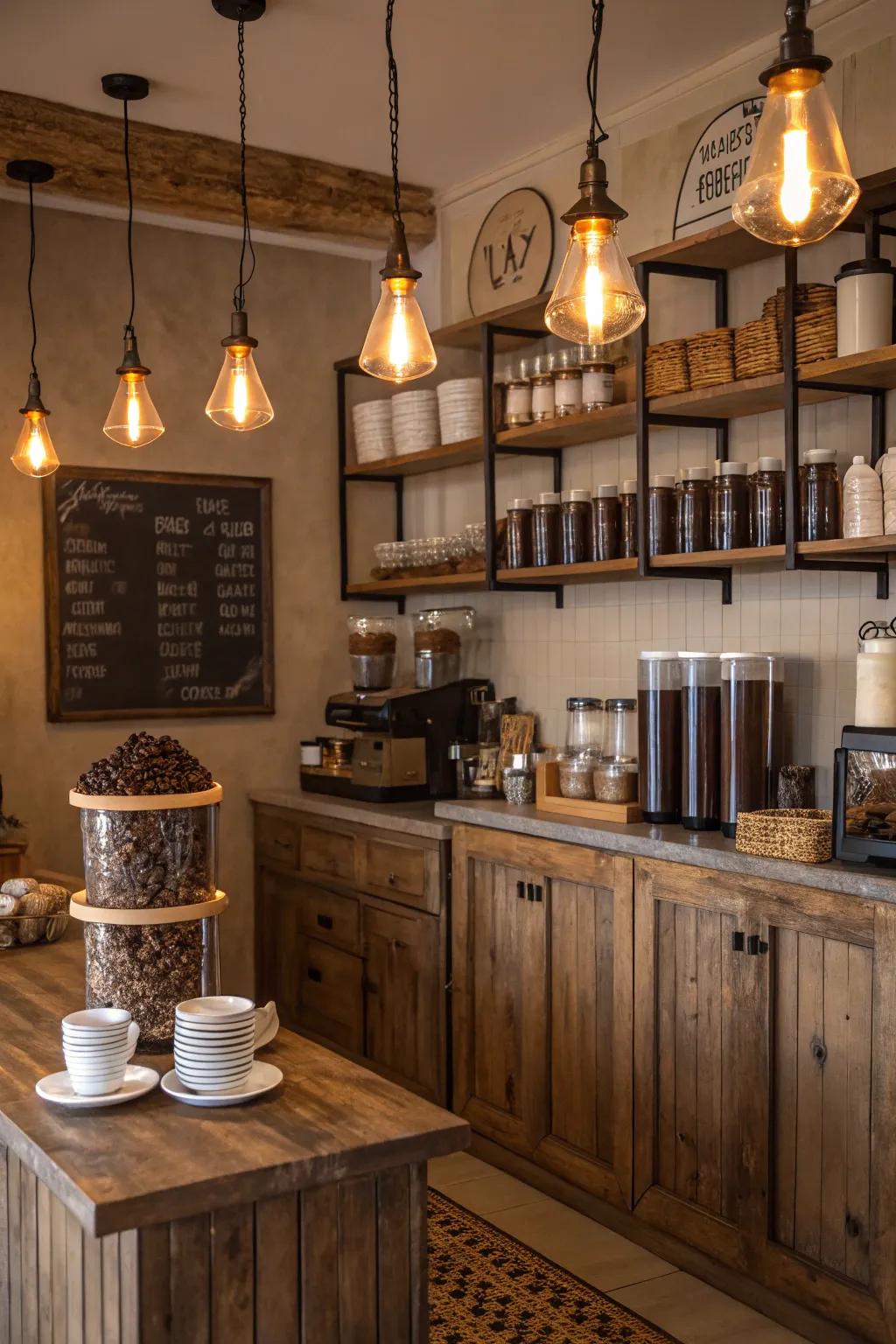 Warmth and ambiance through comfortable illumination.