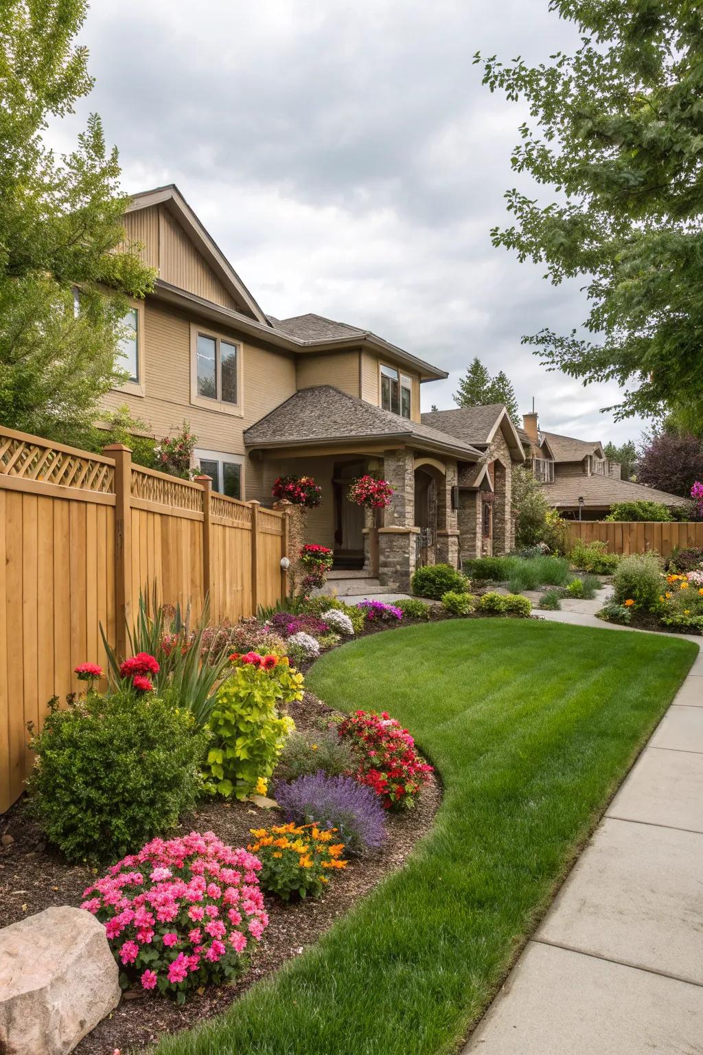 A thoughtful color palette enhances the natural appeal of your landscape.