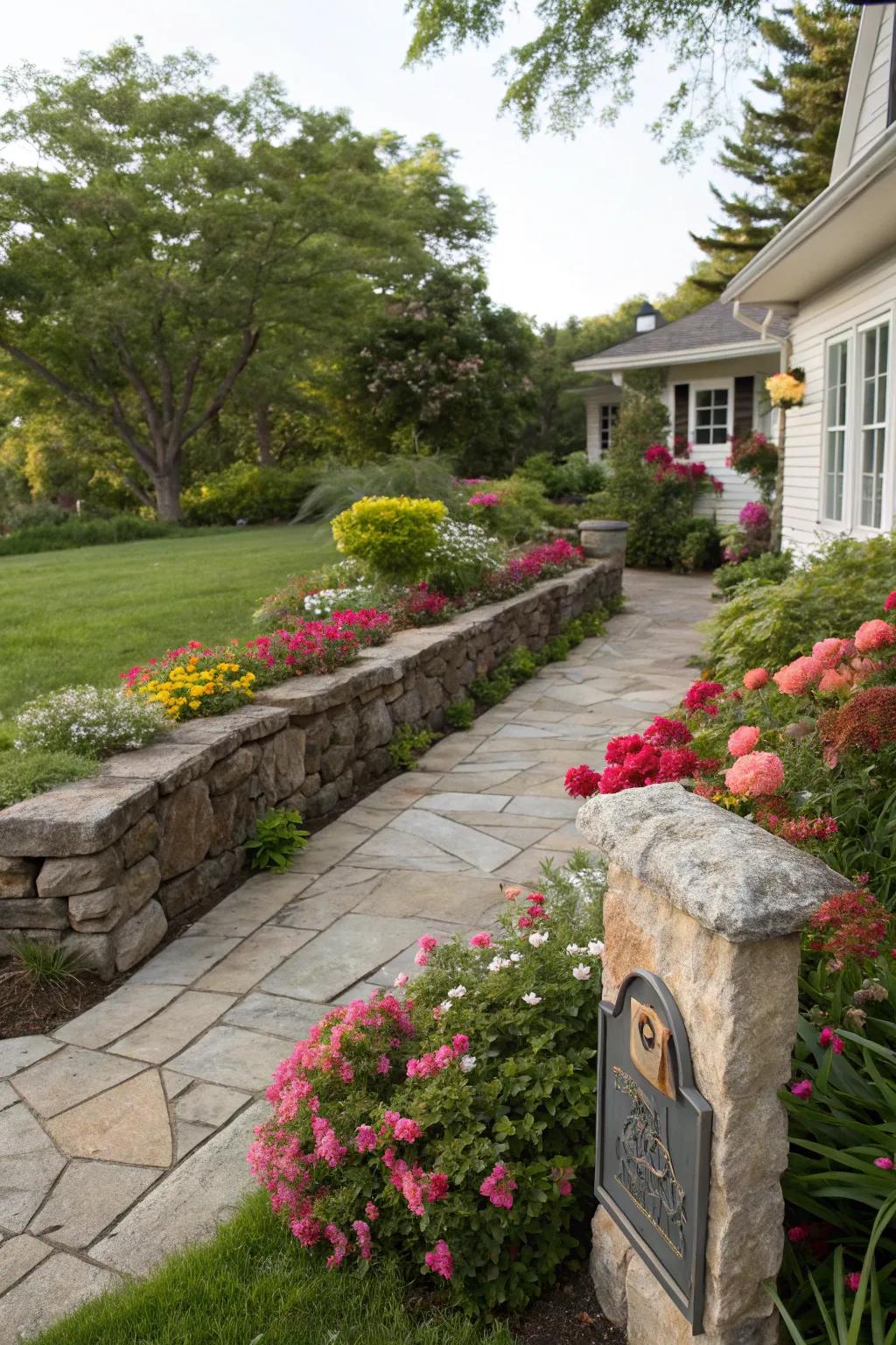 Stone walls contribute a classic and enduring fascination to your property.