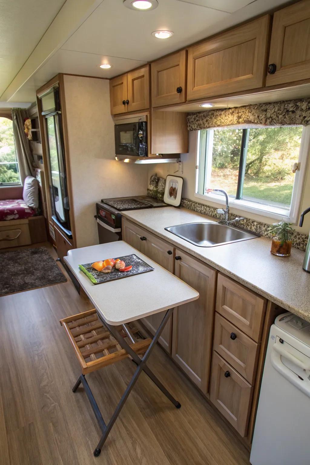 Smart furniture choices improve functionality in limited locations.