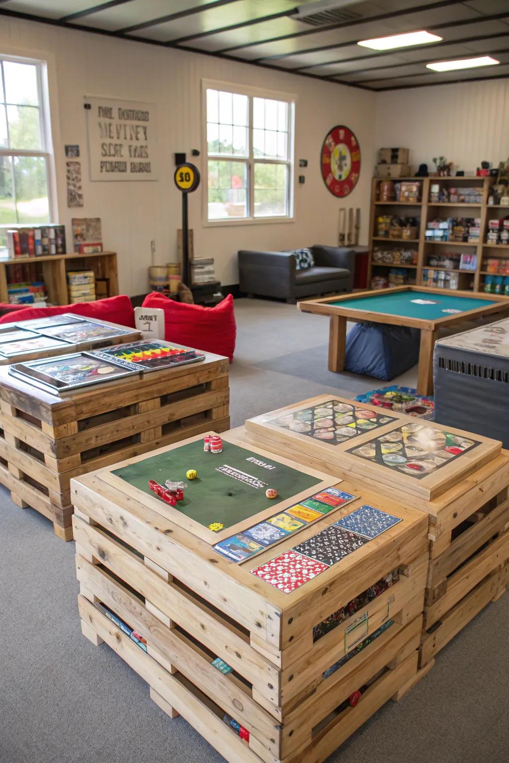 Cargo tables offer down-to-earth style and practicality.