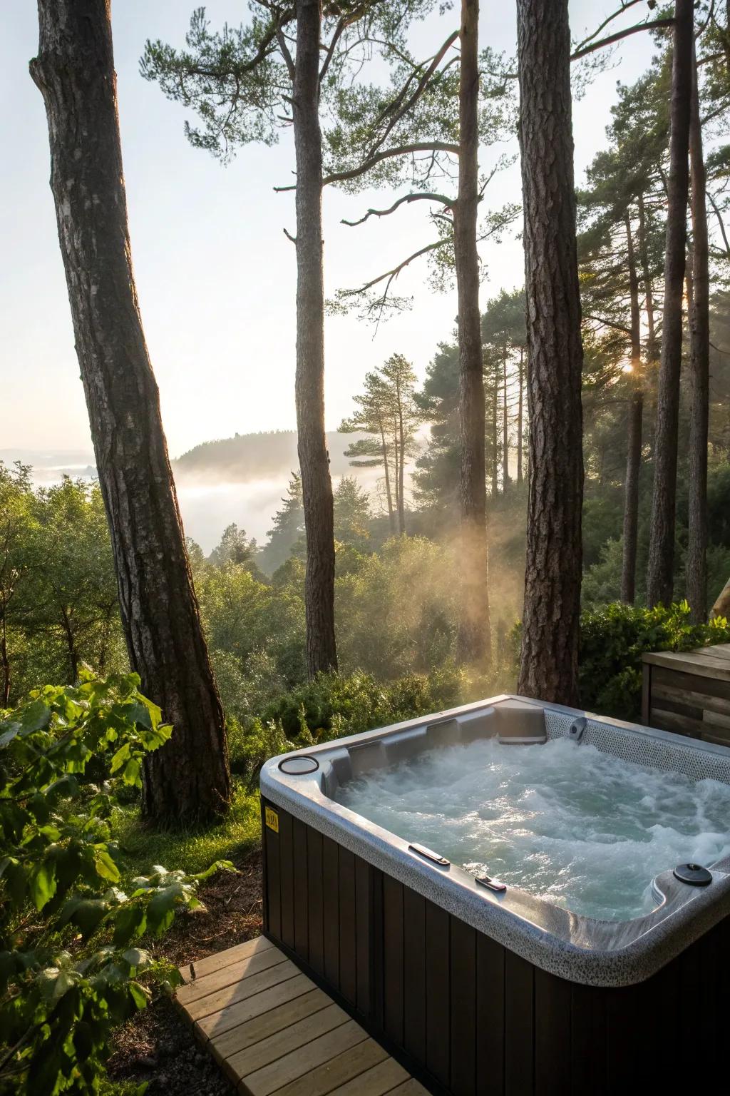 Trees provide privacy.