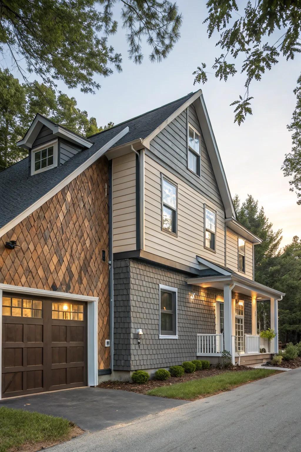 Innovative textures for a dynamic and engaging facade.