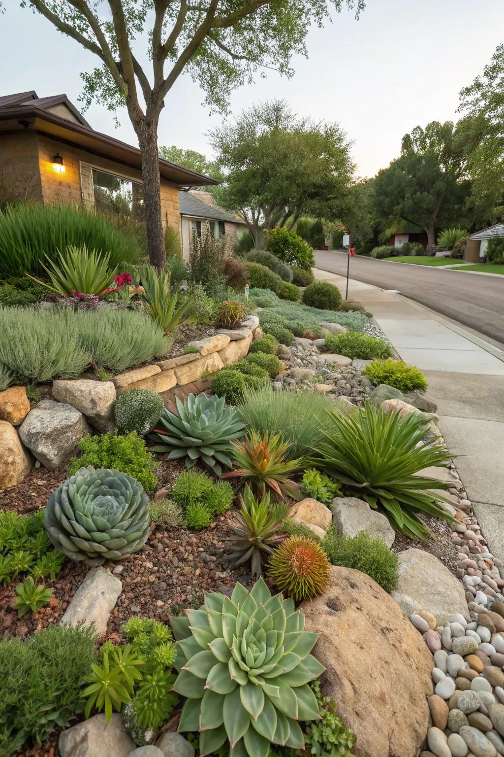 Xeriscaping combines beauty with water efficiency.