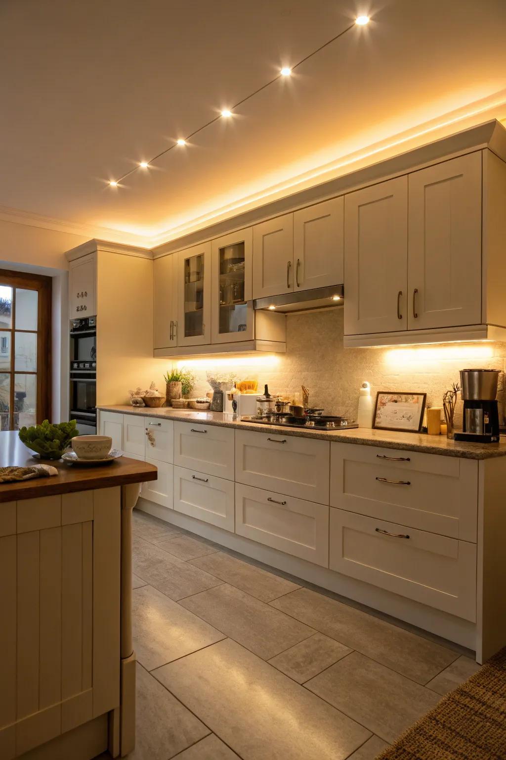 Concealed bulkhead lights deliver an unexpected 'wow' impact.