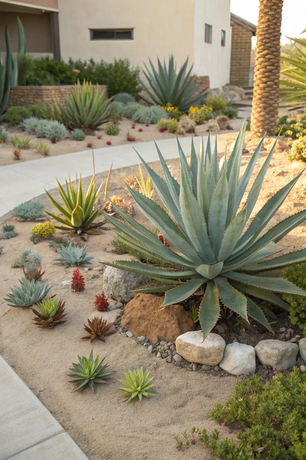 Embrace the art of xeriscaping: where beauty meets sustainability.