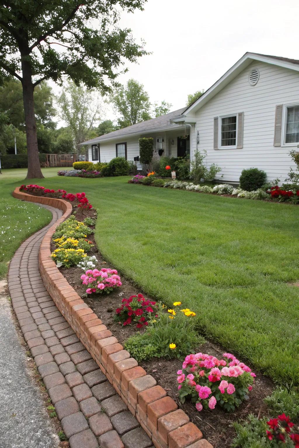 Edging provides a neat and polished look to the garden.