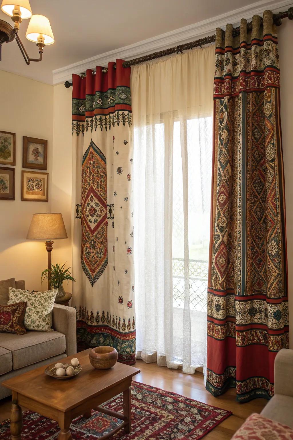 World textiles bring global flair to your living room.