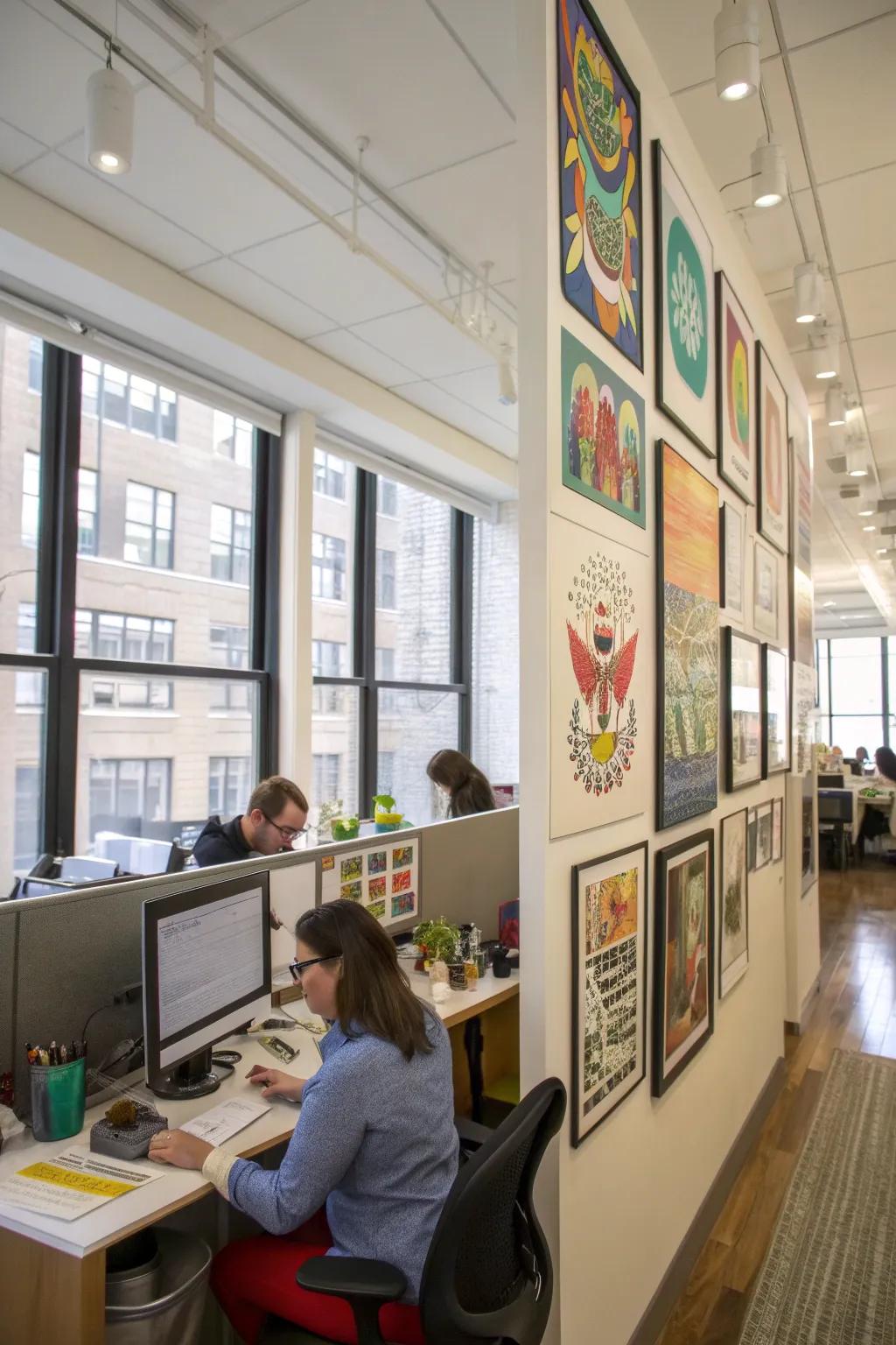 Artwork will breathe life into the office.