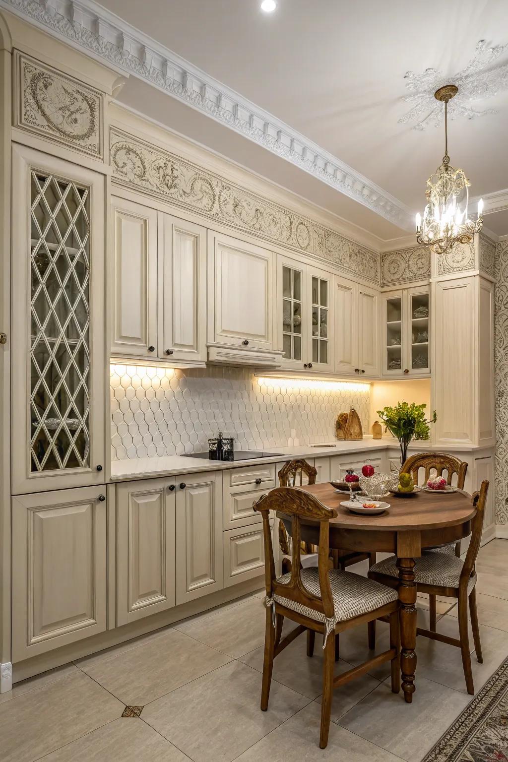 Moldings and beadboard create a seamless blend of old and new.