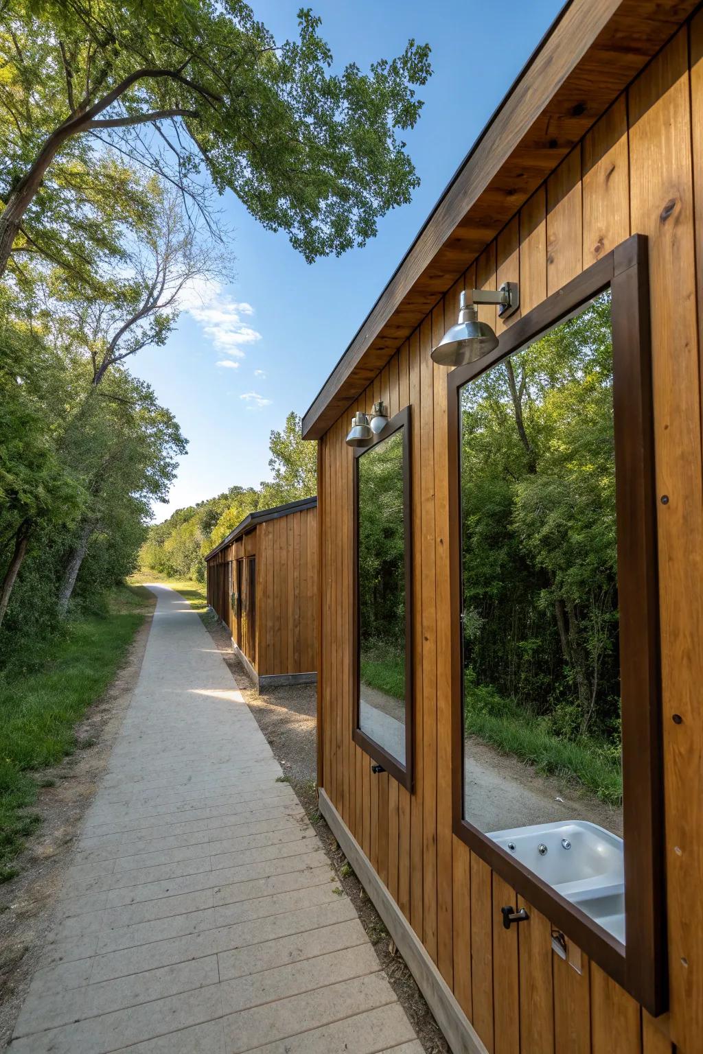 Mirrors create space and reflect beauty.