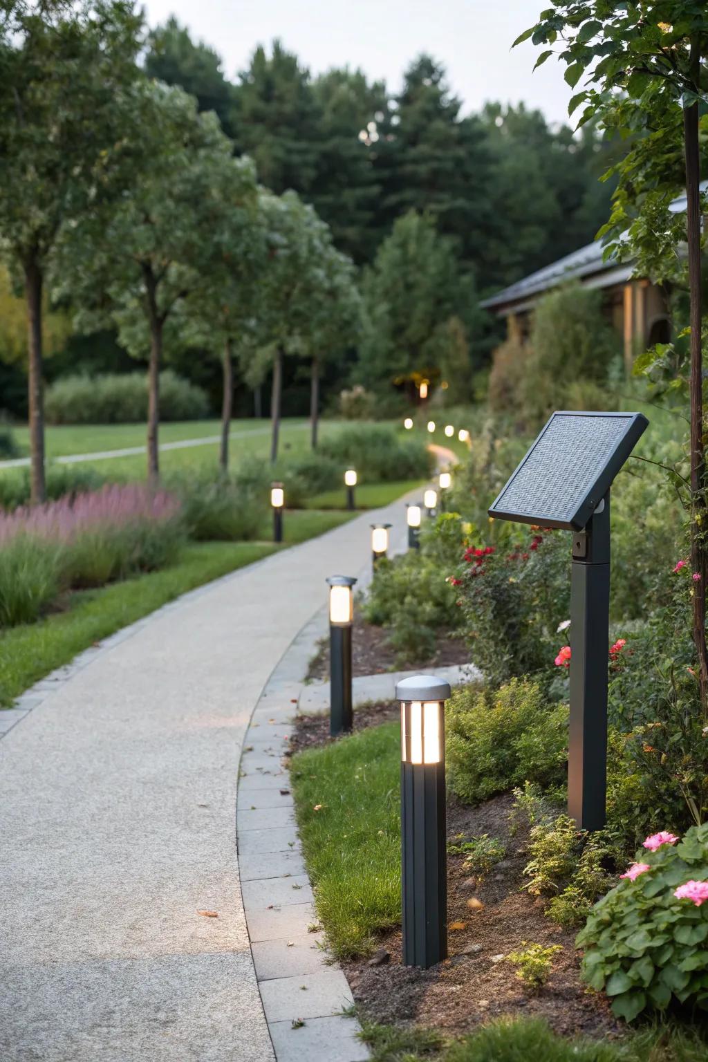 Bollards for modern, minimalist lighting.