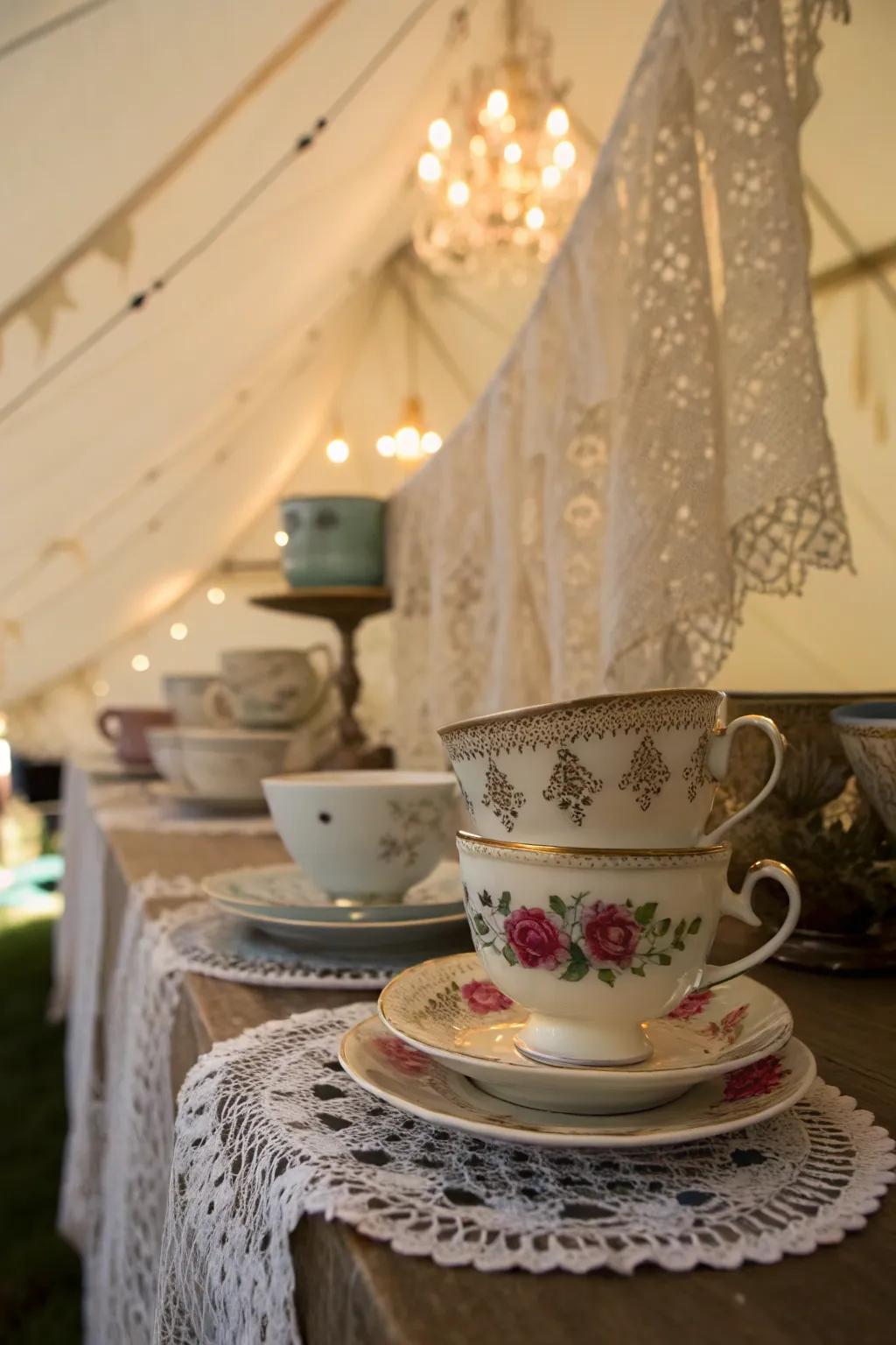 Vintage touches bring charm and nostalgia to the event.