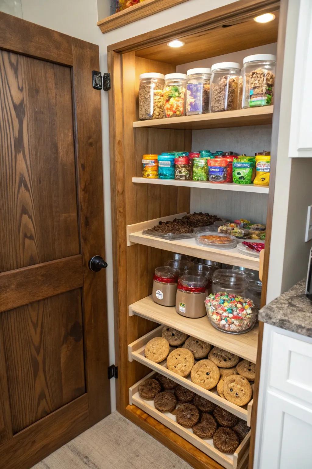 Concealed treasures inject an element of surprise and delight into your food storage.