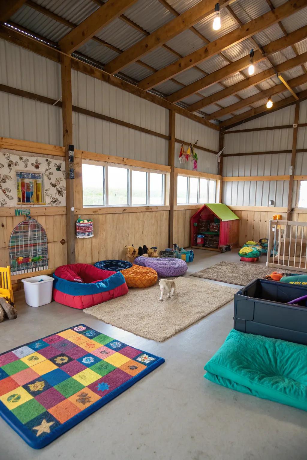 Make a haven to your animals by building a sanctuary in a pole barn.
