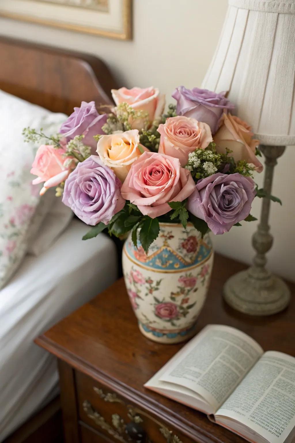 Delicate pastels for a touch of elegance.