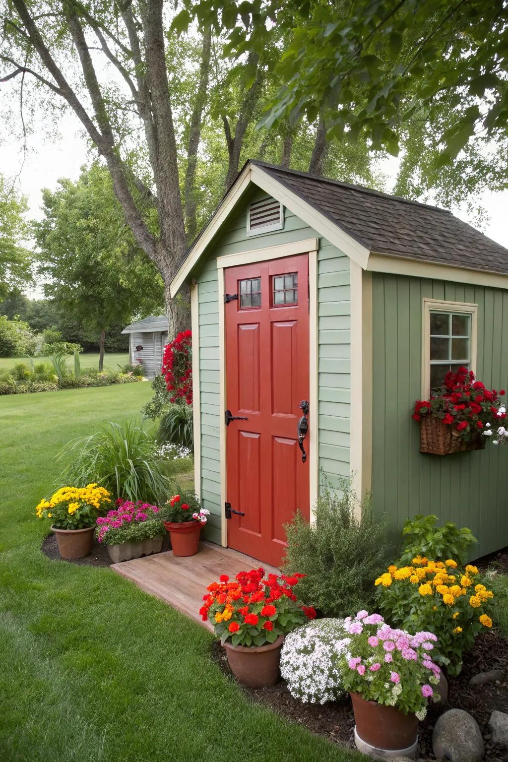 A striking color splash establishing a bold impression.