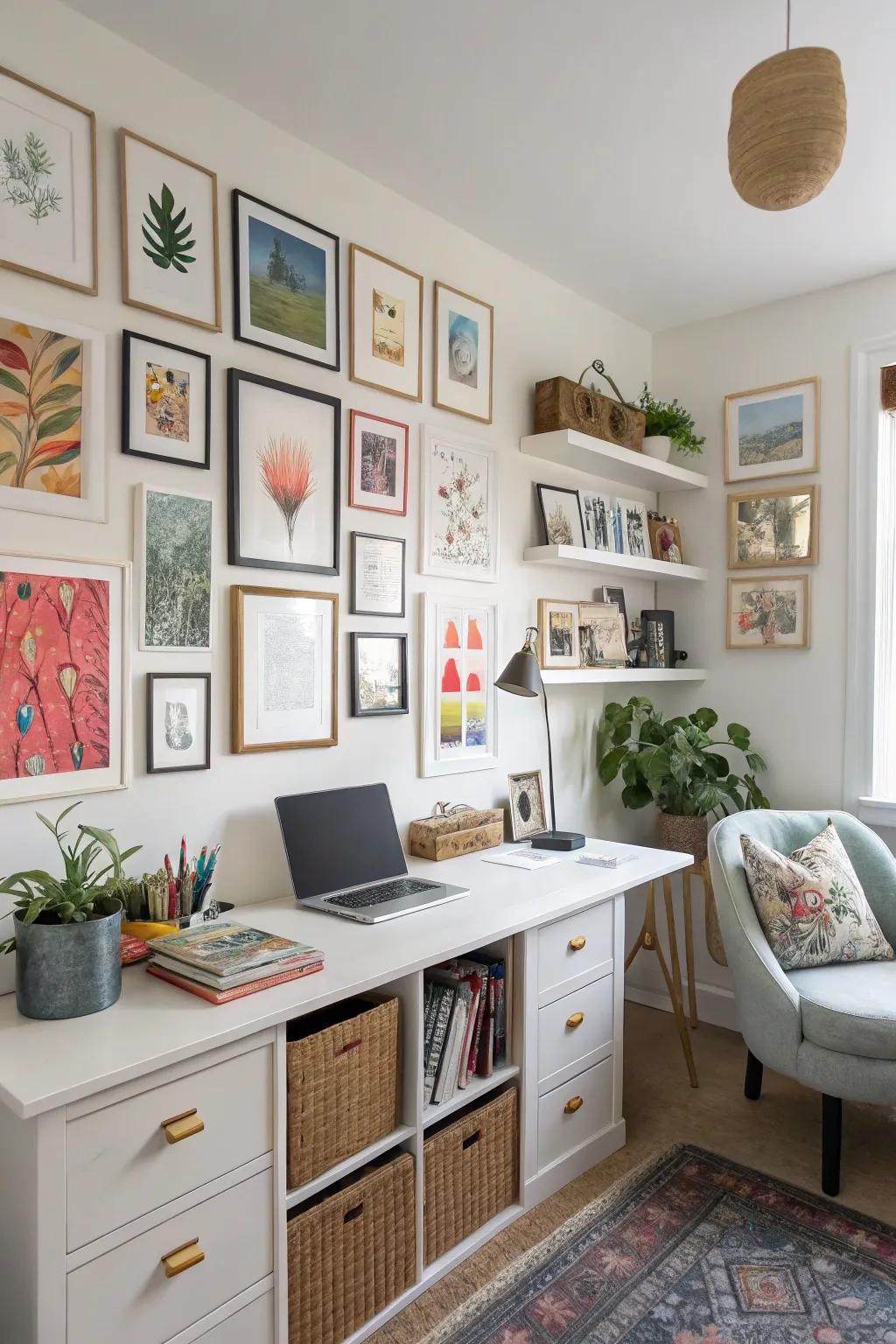 Artwork inspires creativity and focus in your workspace.