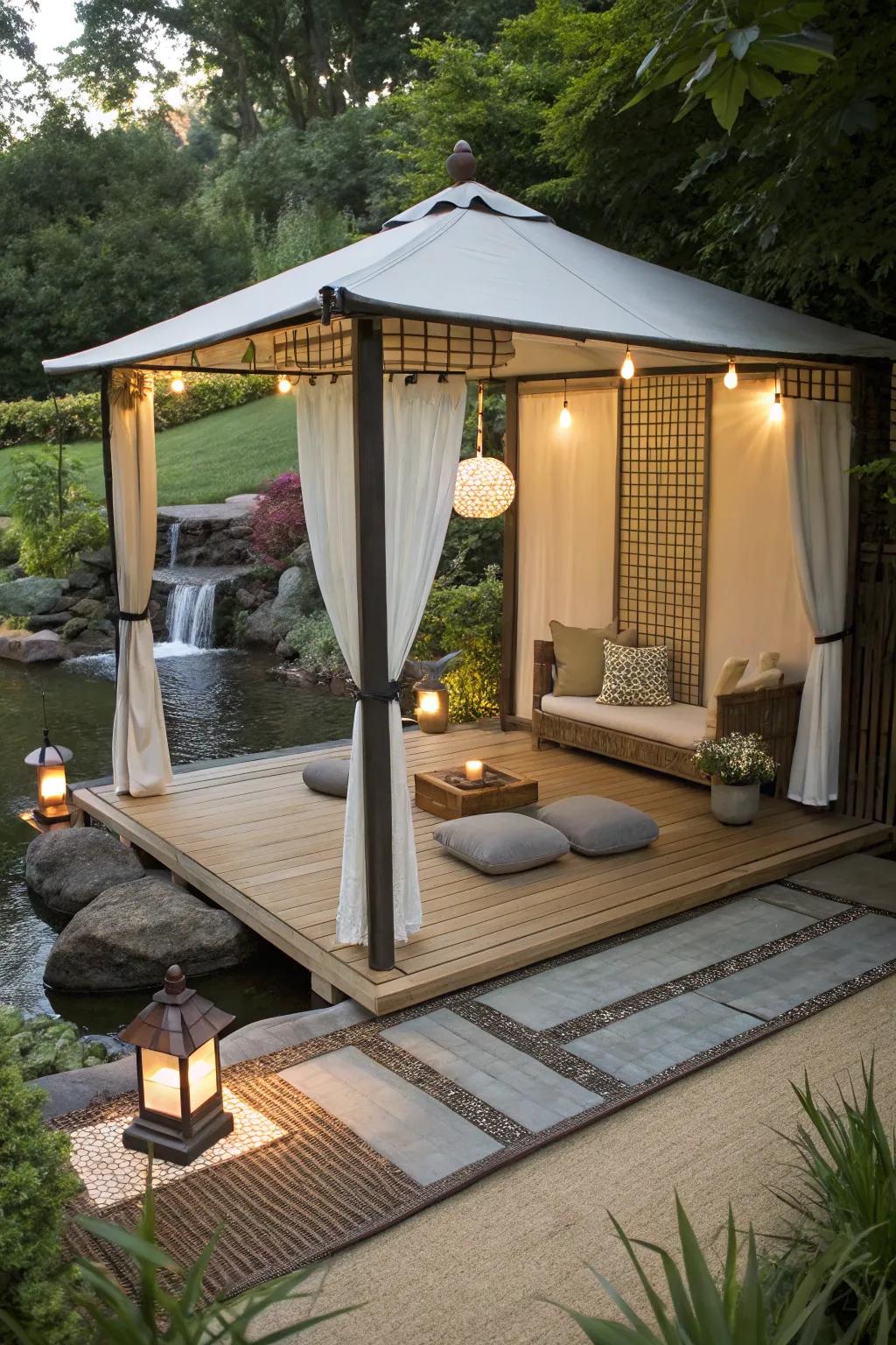 A mindfulness sanctuary provides a peaceful retreat.