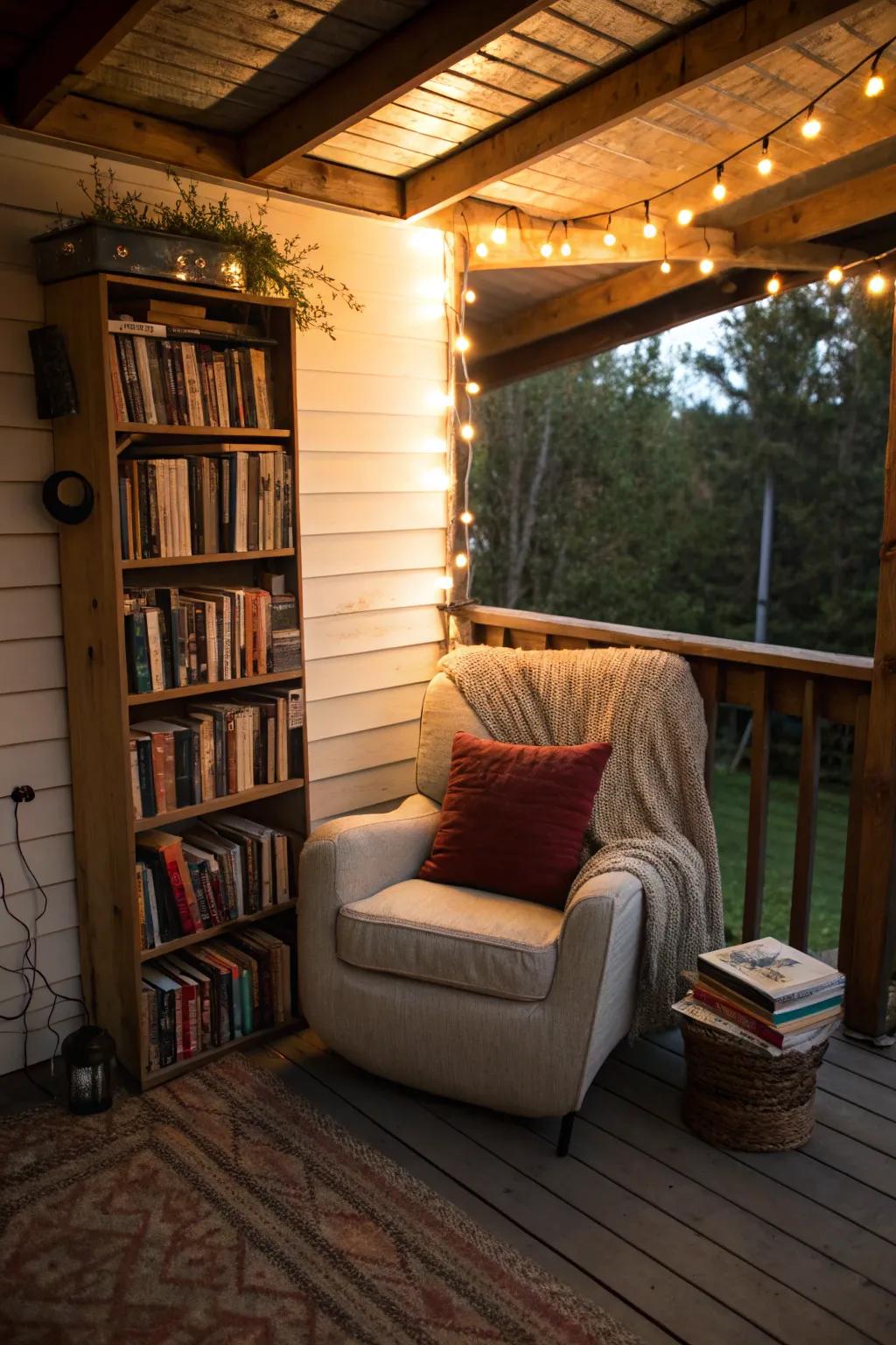 Dive into your favorite book in a charming reading nook.