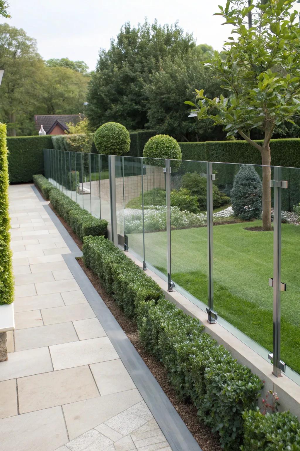 Sheets of glass provide an open, airy feel.