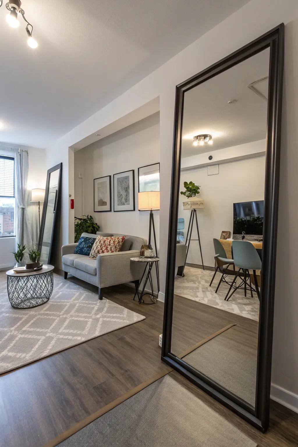 Glass: your secret weapon for a spacious feel.